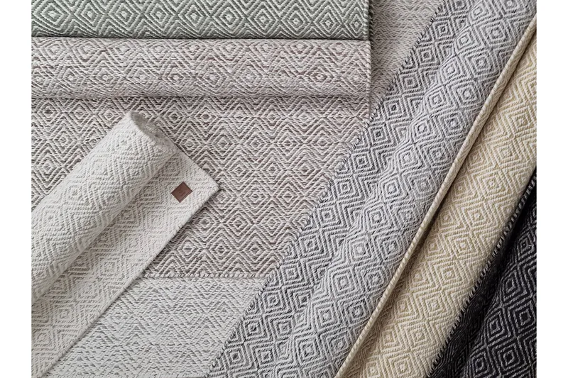 Gåsöga Ullmatta 160x230 cm Rektangulär - Beige - Textilier & mattor - Mattor - Modern matta - Ullmattor