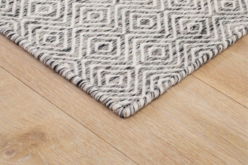 Gåsöga Ullmatta 160x230 cm Rektangulär - Grå - Textilier & mattor - Mattor - Modern matta - Ullmattor