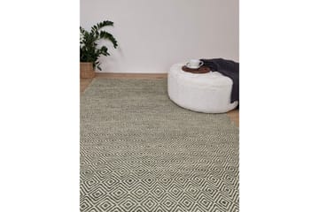 Gåsöga Ullmatta 160x230 cm Rektangulär - Grön - Textilier & mattor - Mattor - Modern matta - Ullmattor