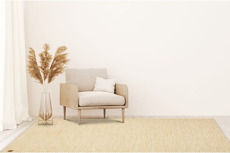 Gåsöga Ullmatta 160x230 cm Rektangulär - Gul - Textilier & mattor - Mattor - Modern matta - Ullmattor