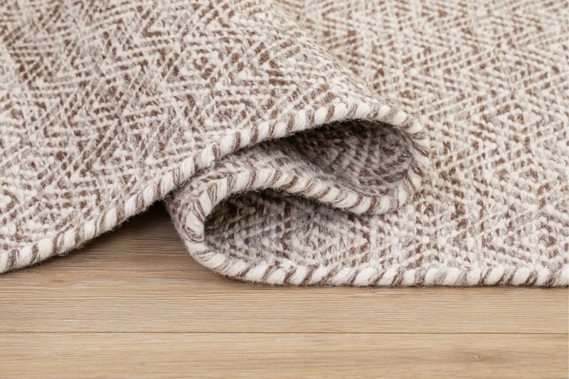 Gåsöga Ullmatta 200x300 cm Rektangulär - Beige - Textilier & mattor - Mattor - Modern matta - Ullmattor
