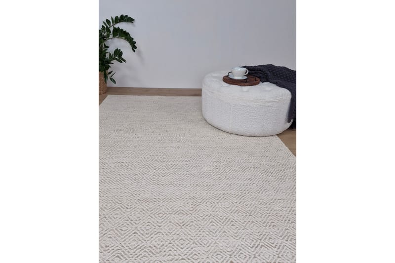 Gåsöga Ullmatta 200x300 cm Rektangulär - Beige - Textilier & mattor - Mattor - Modern matta - Ullmattor