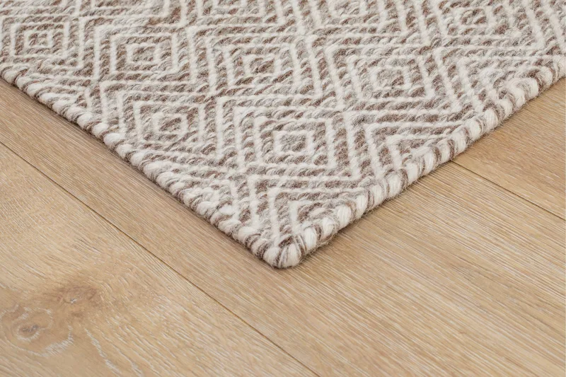 Gåsöga Ullmatta 200x300 cm Rektangulär - Beige - Textilier & mattor - Mattor - Modern matta - Ullmattor