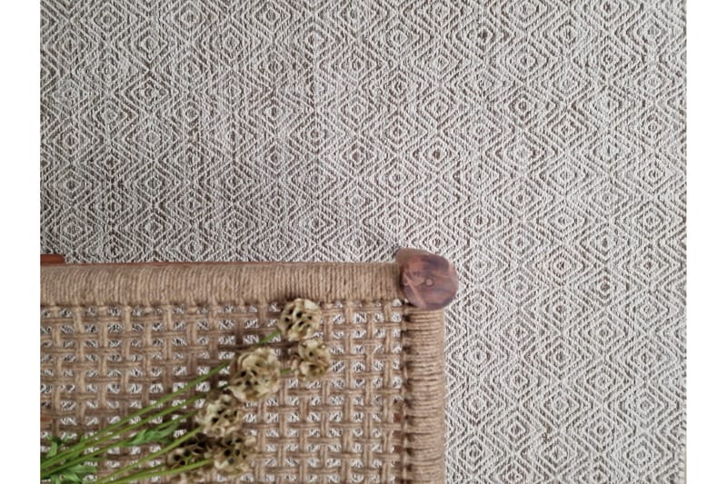 Gåsöga Ullmatta 200x300 cm Rektangulär - Beige - Textilier & mattor - Mattor - Modern matta - Ullmattor