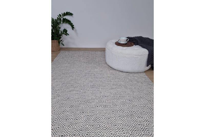 Gåsöga Ullmatta 200x300 cm Rektangulär - Grå - Textilier & mattor - Mattor - Modern matta - Ullmattor