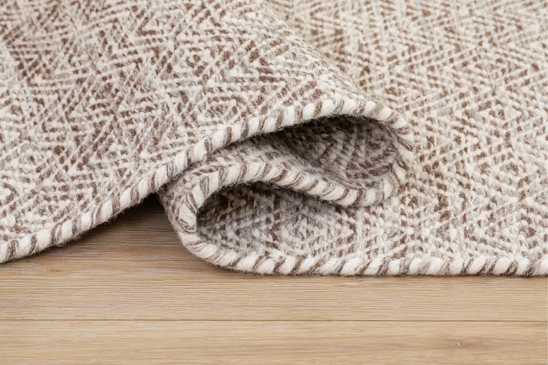 Gåsöga Ullmatta 240x340 cm Rektangulär - Beige - Textilier & mattor - Mattor - Modern matta - Ullmattor