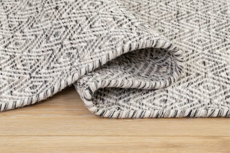 Gåsöga Ullmatta 300x400 cm Rektangulär - Grå - Textilier & mattor - Mattor - Modern matta - Ullmattor