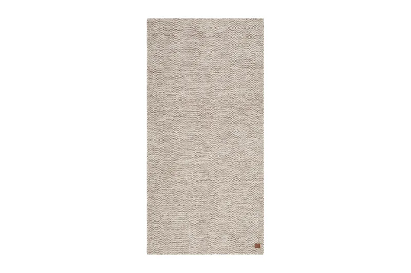 Gåsöga Ullmatta 75x200 cm Oval - Beige - Textilier & mattor - Mattor - Modern matta - Ullmattor