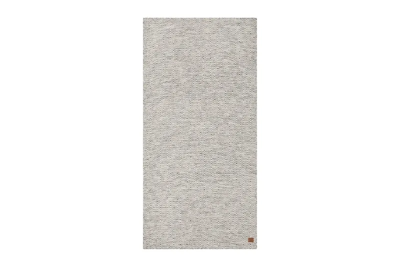 Gåsöga Ullmatta 75x200 cm Oval - Grå - Textilier & mattor - Mattor - Modern matta - Ullmattor