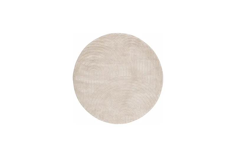 Genova Zen Wiltonmatta 160 cm Rund, Beige