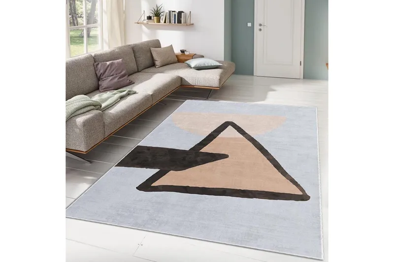 Geo Wiltonmatta 100x140 cm Rektangulär - Flerfärgad - Textilier & mattor - Mattor - Modern matta - Friezemattor