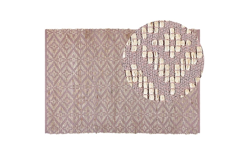 Gerze Bomullsmatta 140x200 cm - Rosa - Textilier & mattor - Mattor - Modern matta - Bomullsmattor
