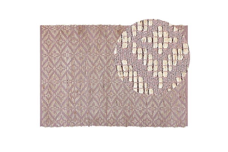 Gerze Bomullsmatta 160x230 cm - Rosa - Textilier & mattor - Mattor - Modern matta - Bomullsmattor