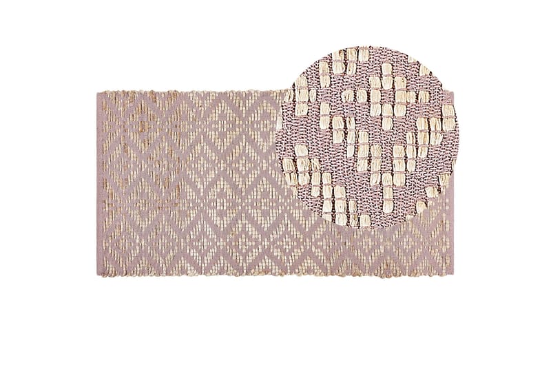 Gerze Bomullsmatta 80x150 cm - Rosa - Textilier & mattor - Mattor - Modern matta - Bomullsmattor