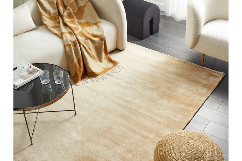 GesiIi Ryamatta 160x230 cm - Beige - Textilier & mattor - Mattor - Modern matta - Ryamattor