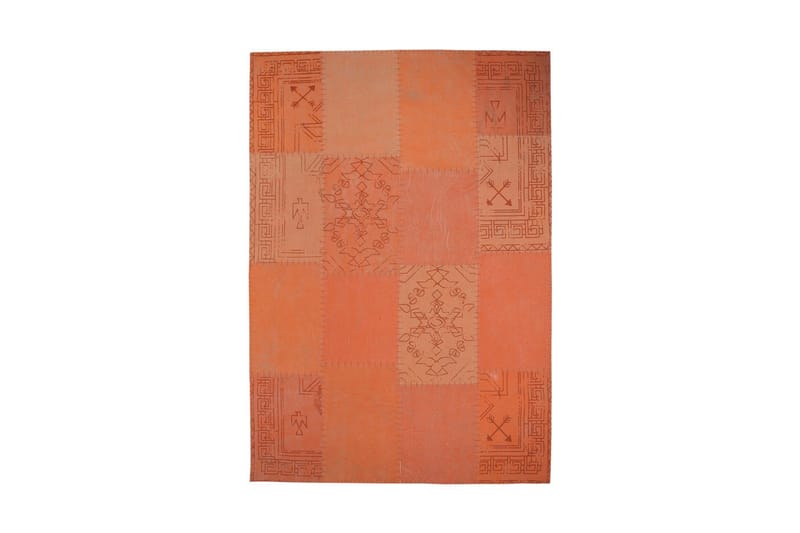 GESSLICK MELFE Matta 120x170 cm Orange/Flerfärgad - D-Sign - Patchwork mattor