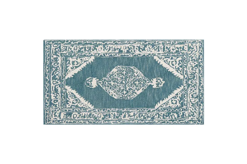 Gevas Ullmatta 80x150 cm - Blå - Textilier & mattor - Mattor - Modern matta - Ullmattor