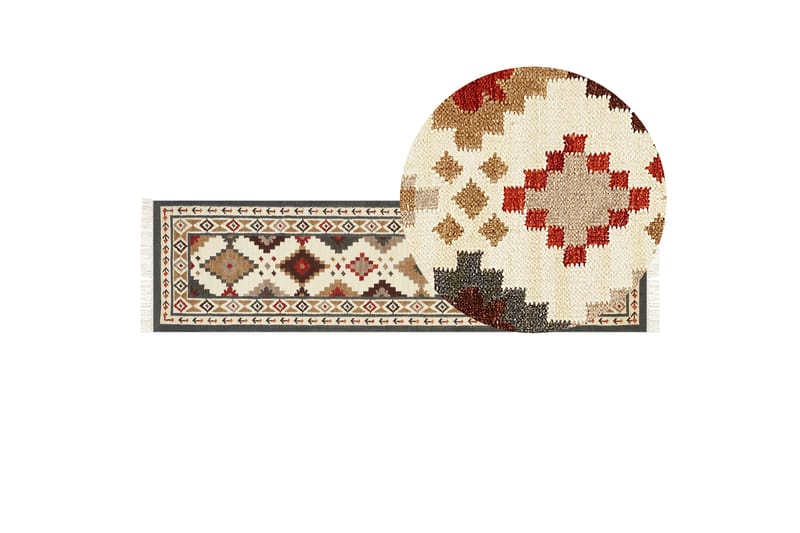 Ghukasavan Ullmatta 80x300 cm Beige - Textilier & mattor - Mattor - Modern matta - Ullmattor