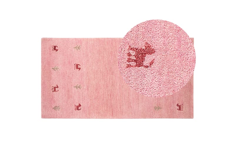 GOCERLA Ryamatta 80x150 cm Rosa - Textilier & mattor - Mattor - Modern matta - Ryamattor