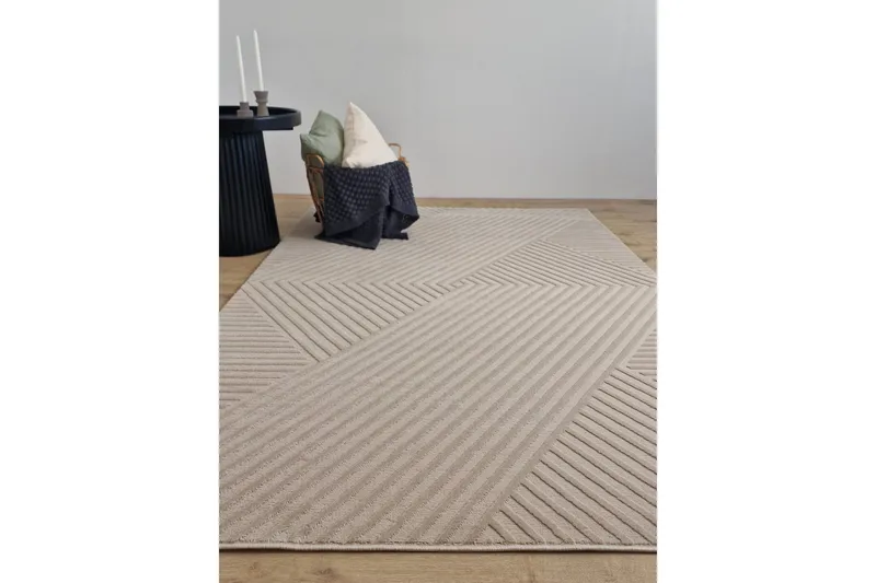 Ritz Wiltonmatta 160x230 cm Rektangulär - Linne - Textilier & mattor - Mattor - Modern matta - Friezemattor