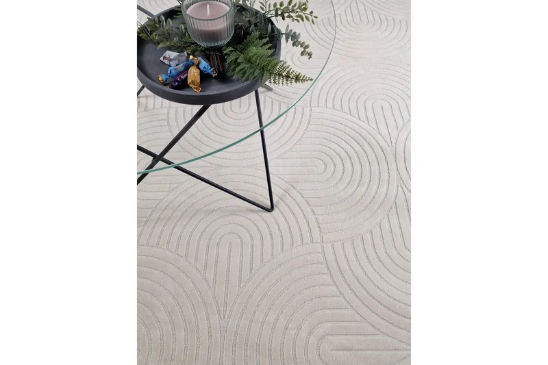 Granada Viskosmatta 200x290 cm - Creme - Textilier & mattor - Mattor - Modern matta - Viskosmattor