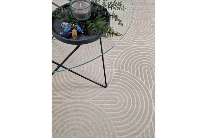 Granada Viskosmatta 200x290 cm - Sand - Textilier & mattor - Mattor - Modern matta - Viskosmattor