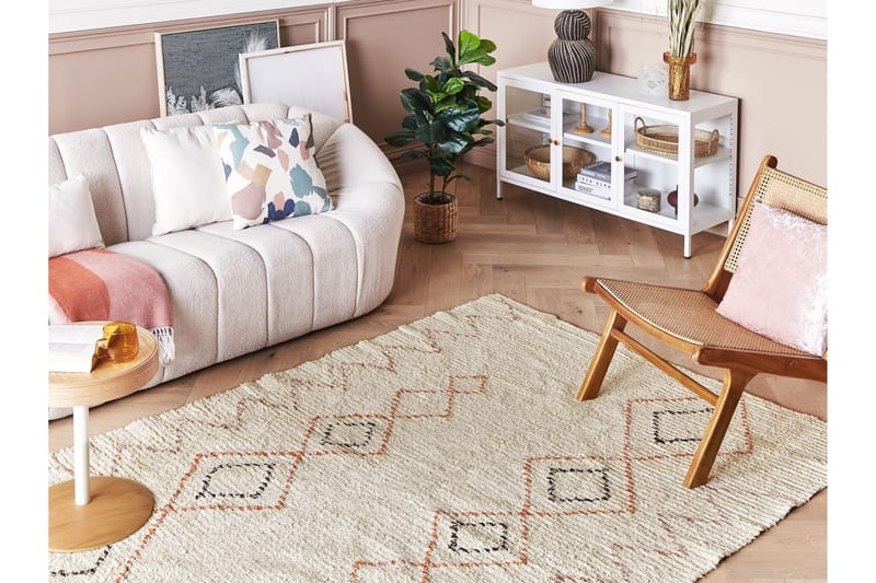 Guwahati Bomullsmatta 160x230 cm - Beige - Textilier & mattor - Mattor - Modern matta - Bomullsmattor