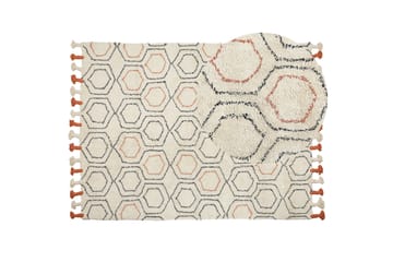 Hajipur Ryamatta 160x230 cm - Beige - Textilier & mattor - Mattor - Modern matta - Bomullsmattor