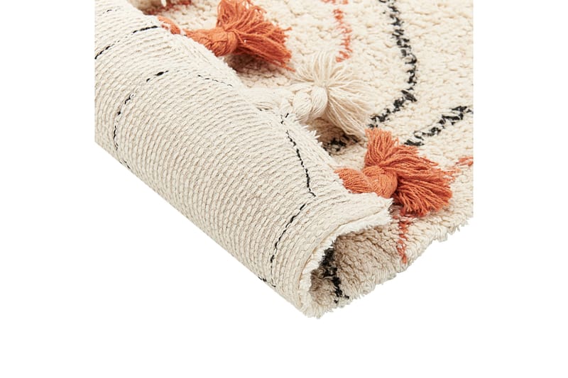 Hajipur Ryamatta 160x230 cm - Beige - Textilier & mattor - Mattor - Modern matta - Bomullsmattor