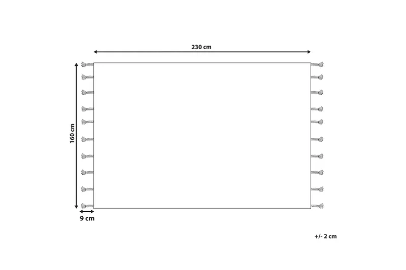 Hajipur Ryamatta 160x230 cm - Beige - Textilier & mattor - Mattor - Modern matta - Ryamattor