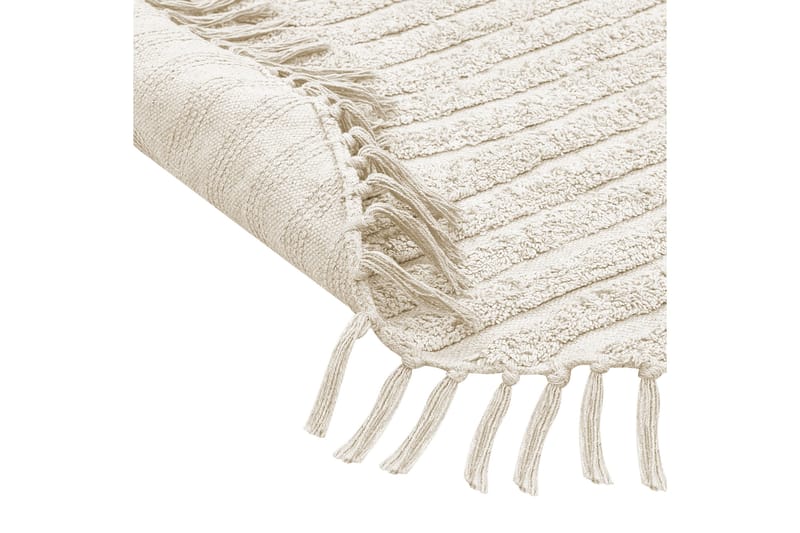 Halfeti Ryamatta 140 cm Rund - Beige - Textilier & mattor - Mattor - Modern matta - Ryamattor