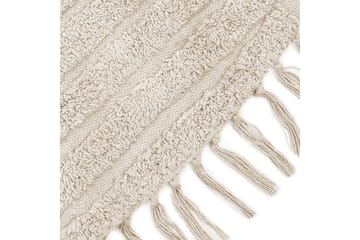 Halfeti Ryamatta 140 cm Rund - Beige - Textilier & mattor - Mattor - Modern matta - Bomullsmattor