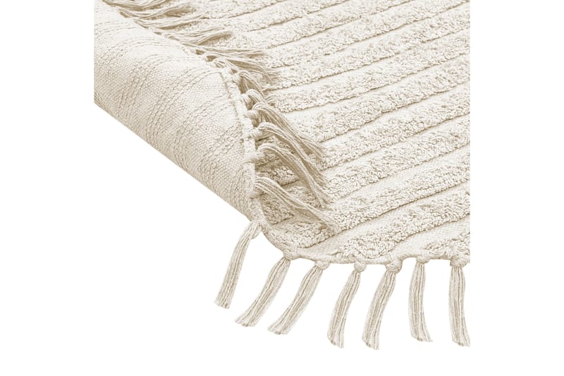 Halfeti Ryamatta 140 cm Rund Beige - Textilier & mattor - Mattor - Modern matta - Ryamattor