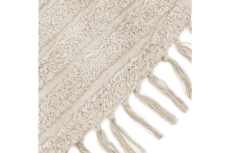 Halfeti Ryamatta 140 cm Rund Beige - Textilier & mattor - Mattor - Modern matta - Ryamattor