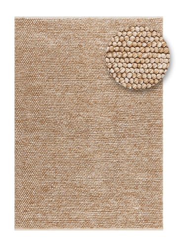 Handvävd Matta Bubble 160x230 cm - Karamell - Textilier & mattor - Mattor - Modern matta - Ullmattor