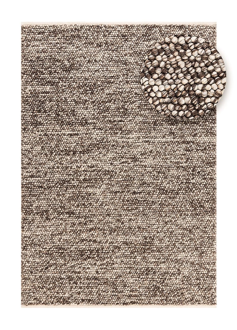 Handvävd Matta Bubble 240x340 cm - Choklad melange - Textilier & mattor - Mattor - Modern matta - Ullmattor