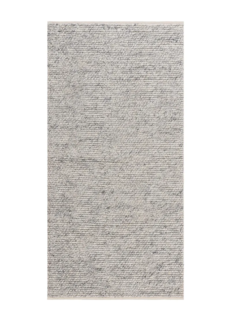 Handvävd Matta Bubble 75x150 cm, Grå Melange