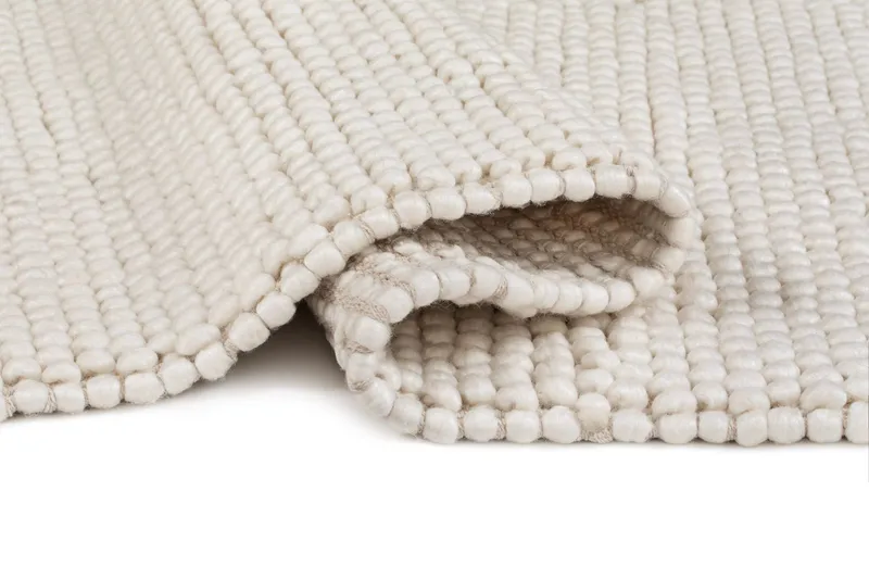 Handvävd Matta Bubble 75x230 cm - Creme - Textilier & mattor - Mattor - Modern matta - Ullmattor
