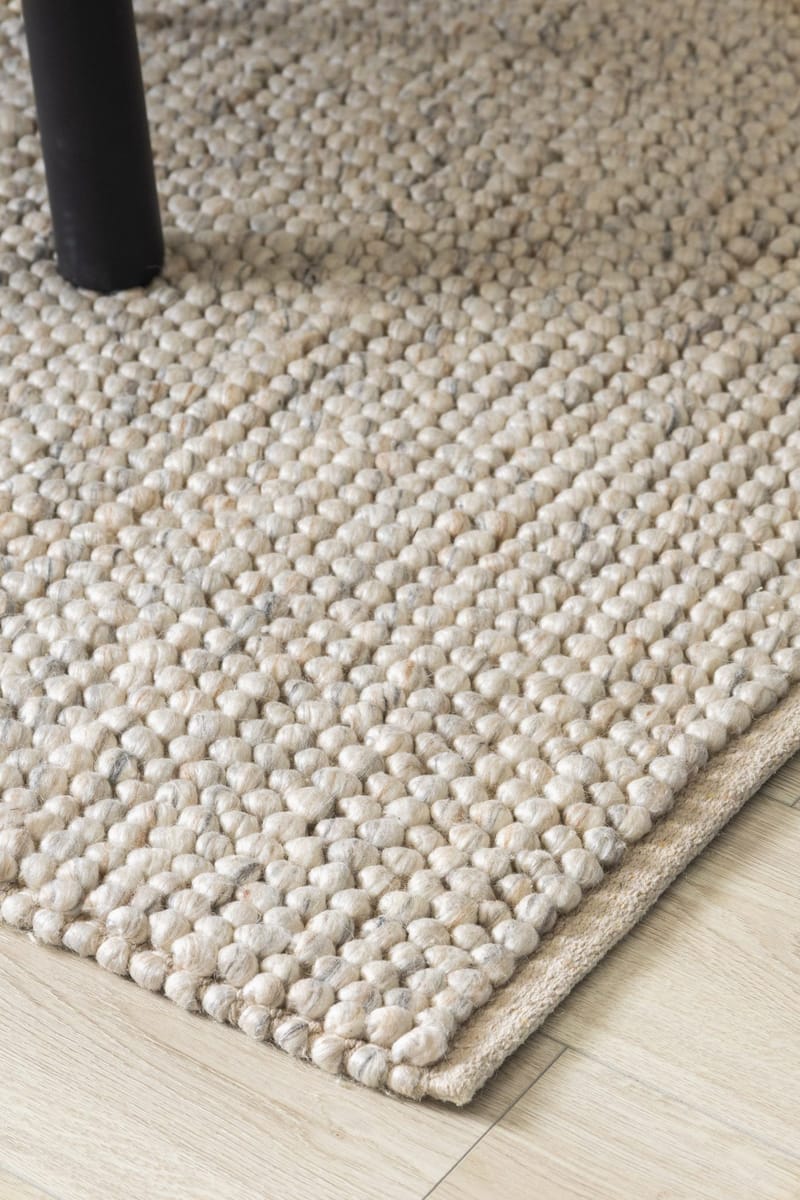 Handvävd Matta Bubble 75x230 cm - Sand - Textilier & mattor - Mattor - Modern matta - Ullmattor