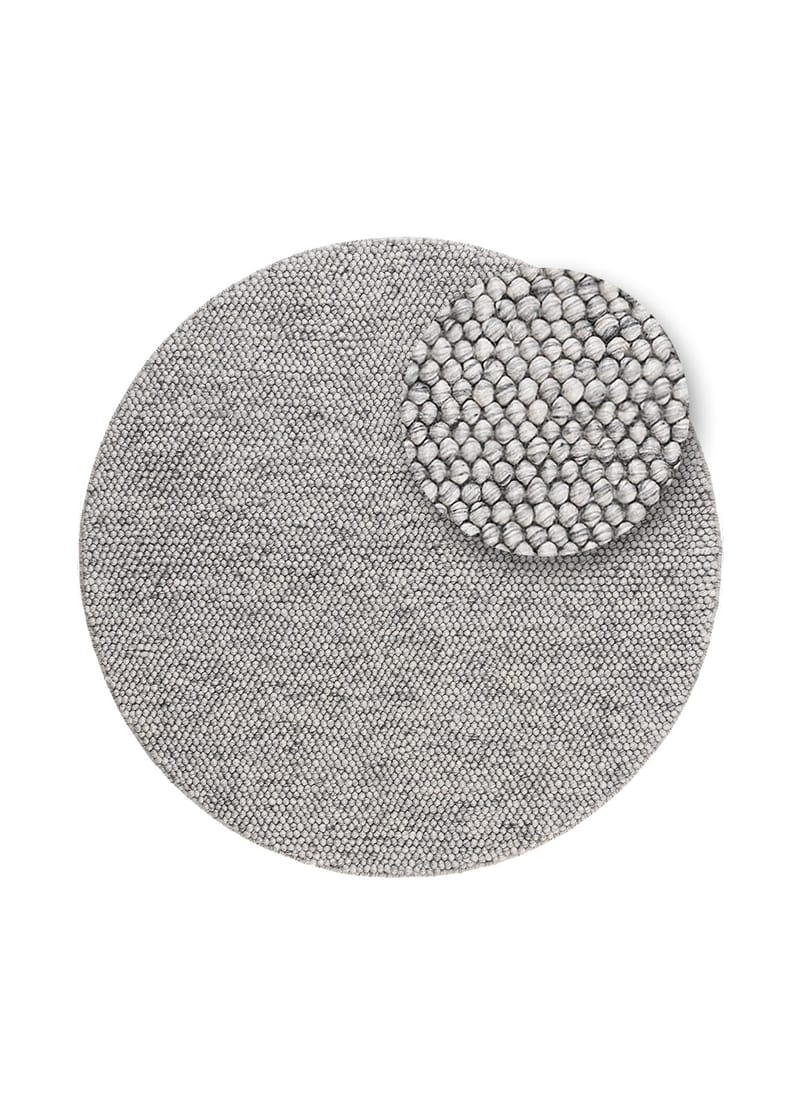 Handvävd Matta Bubble Rund 200 cm - Grå - Textilier & mattor - Mattor - Modern matta - Ullmattor