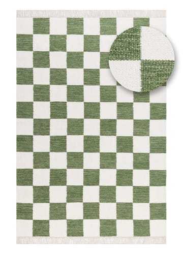 Handvävd Matta Nordic Check 160x230 cm - Smaragdgrön - Textilier & mattor - Mattor - Modern matta - Ullmattor