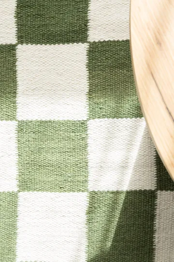 Handvävd Matta Nordic Check 160x230 cm - Smaragdgrön - Textilier & mattor - Mattor - Modern matta - Ullmattor