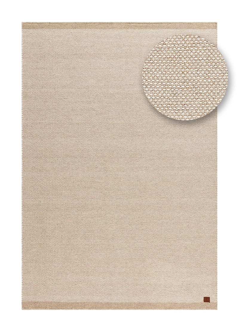 Handvävd Matta Sandhamn 140x200 cm - Natur - Textilier & mattor - Mattor - Modern matta - Ullmattor