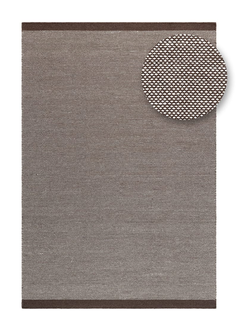 Handvävd Matta Sandhamn 160x230 cm - Choklad - Textilier & mattor - Mattor - Modern matta - Ullmattor