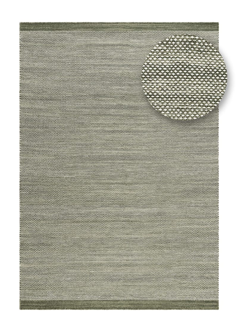 Handvävd Matta Sandhamn 160x230 cm - Grön - Textilier & mattor - Mattor - Modern matta - Ullmattor