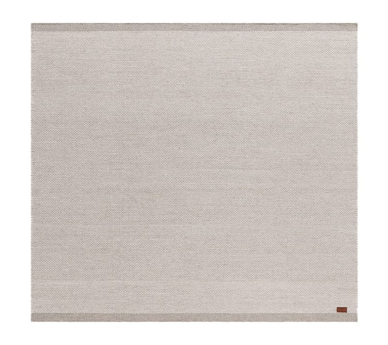Handvävd Matta Sandhamn 200x200 cm, Silver