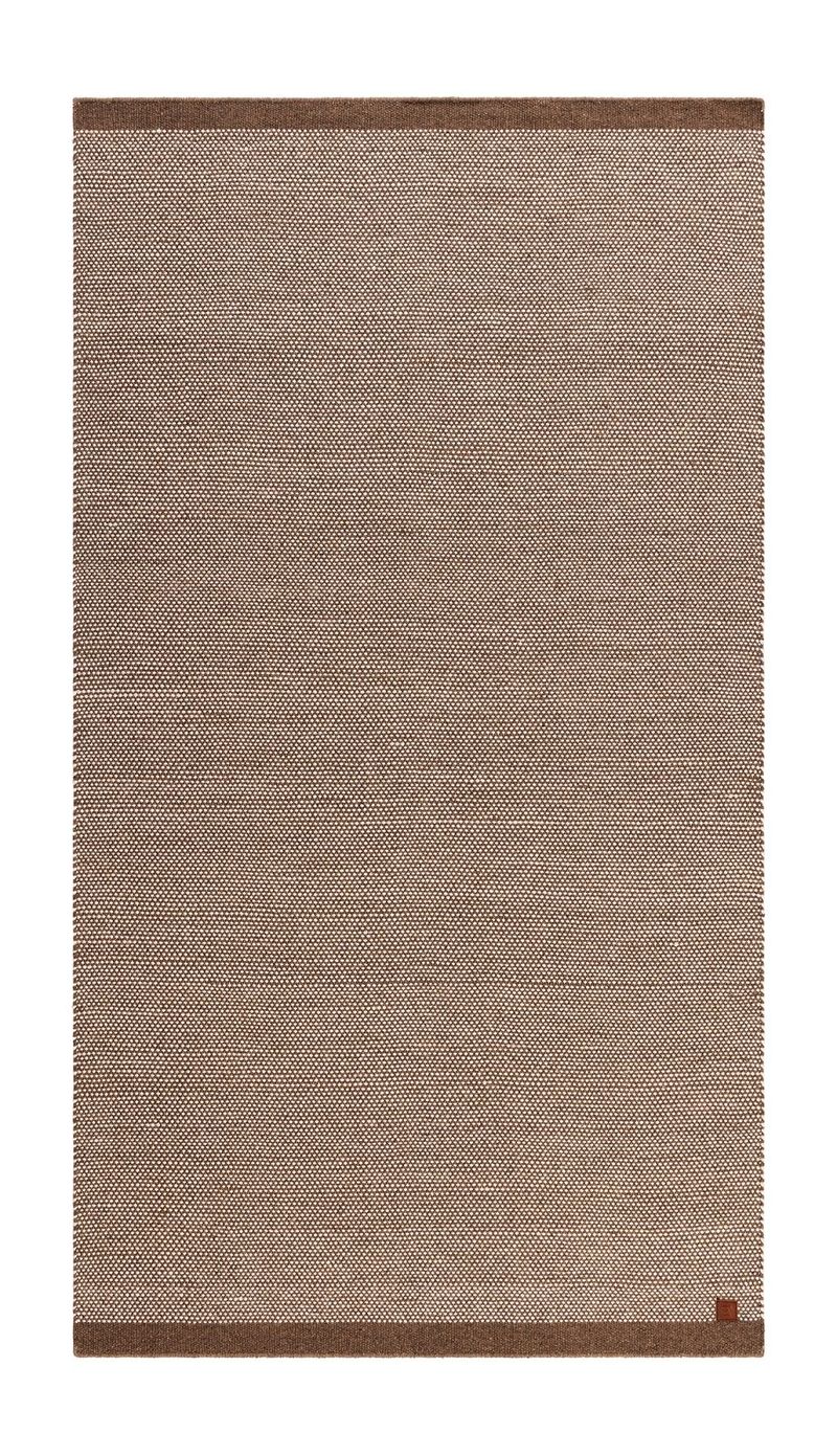 Handvävd Matta Sandhamn 75x230 cm - Mörklinne - Textilier & mattor - Mattor - Modern matta - Ullmattor