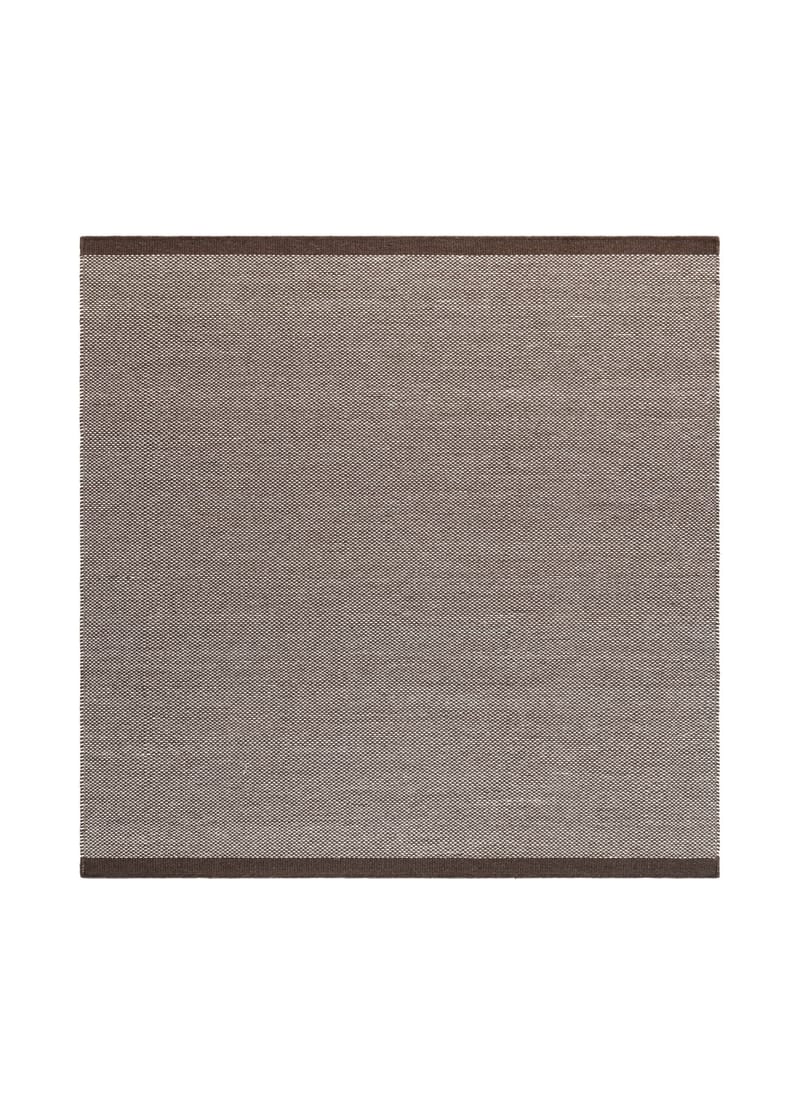 Handvävd Matta Sandhamn Kvadratisk 200x200 cm - Choklad - Textilier & mattor - Mattor - Modern matta - Ullmattor