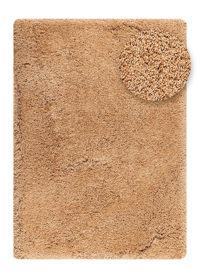 Handvävd Matta Sorrento 160x230 cm - Karamell - Textilier & mattor - Mattor - Modern matta - Ryamattor