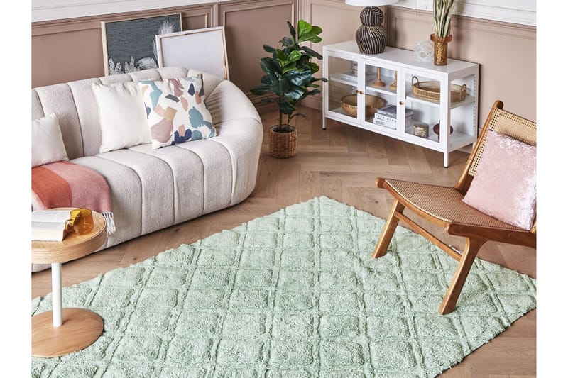 Hatay Ryamatta 140x200 cm - Grön - Textilier & mattor - Mattor - Modern matta - Ryamattor